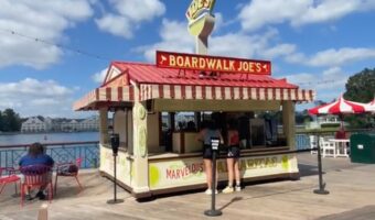 View of Boardwalk Joe's Marvelous Margarita stand on Disney's Boardwalk.